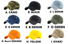 Load image into Gallery viewer, BUILD A DAD HAT! Pick Your Color Hat! AWOL I Match Energy
